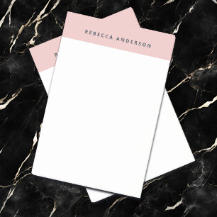 Post-it® Élégant rose et bleu cyan Nom moderne