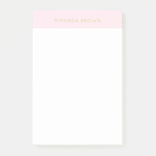Post-it® Élégant rose rose or minimaliste Classy Chic