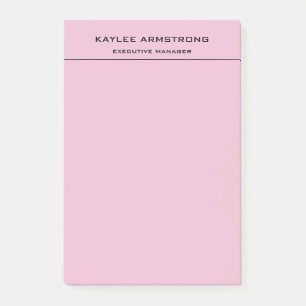 Post-it® Élégant simple professionnel clair rose