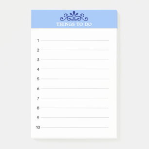 Post-it® Élégant vectoriel sur les choses bleu clair à fair