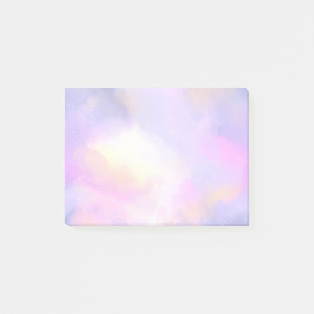 Post-it® Elégante aquarelle Abstraite Design cosmique (Devant)