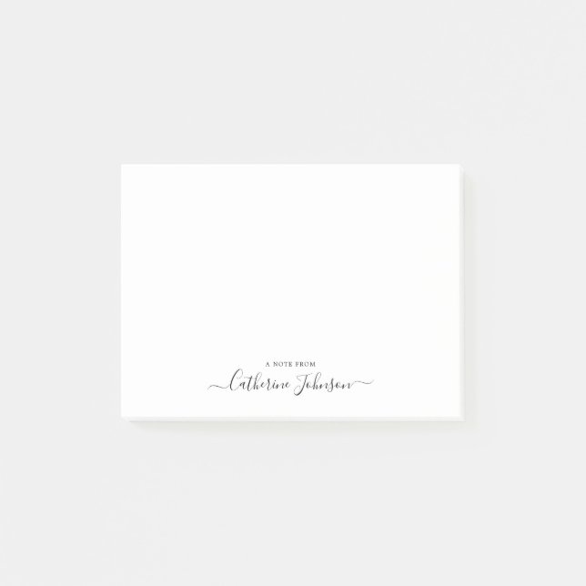 Post-it® Élégante Calligraphie Moderne De Script De Fille N (Devant)