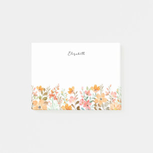 Post-it® Elégante couleur couleur Fleur sauvage Floral
