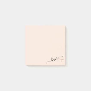 Post-it® Elégante coupe-cheveux rose d'or