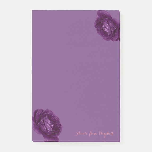 Post-it® Élégante Fille élégante, Violet, Rose (Devant)