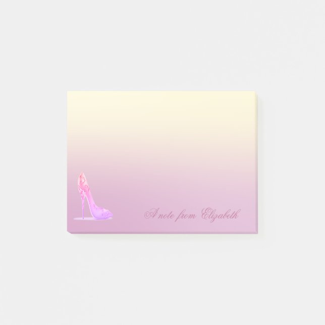 Post-it® Élégante fille mignonne stylish, talons hauts (Devant)