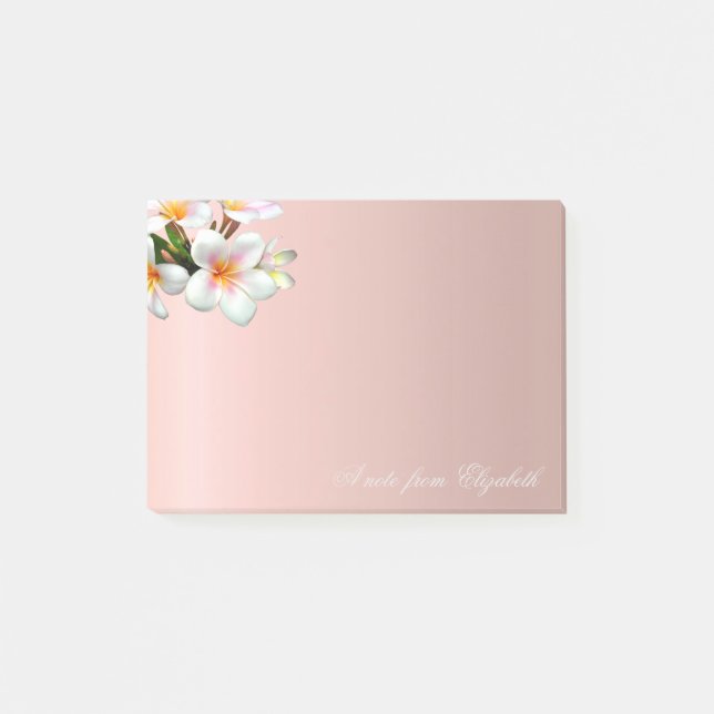 Post-it® Élégante Mignonne Fleurs Filles Élégantes (Devant)