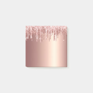 Post-it® Elégante parties scintillant en or rose en cuivre