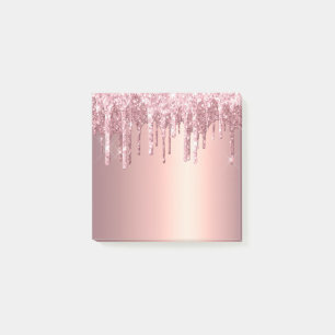 Post-it® Elégante parties scintillant en or rose en cuivre
