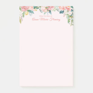 Post-it® Élégante rose rose rose rose florale Nom