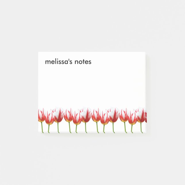 Post-it® Élégantes tulipes à feuilles d'érable (Devant)