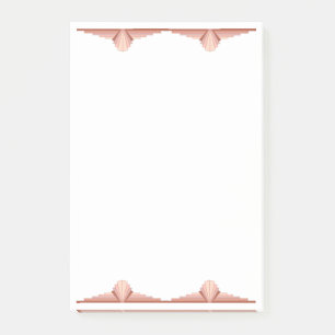 Post-it® Éléments Art déco dans une palette d'or rose