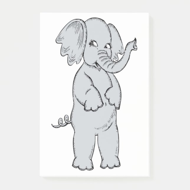 POST-IT® ELEPHANT FILLE (Devant)