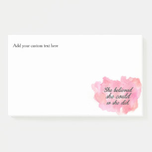 Post-it® Elle a cru qu'elle pourrait ainsi elle a fait -