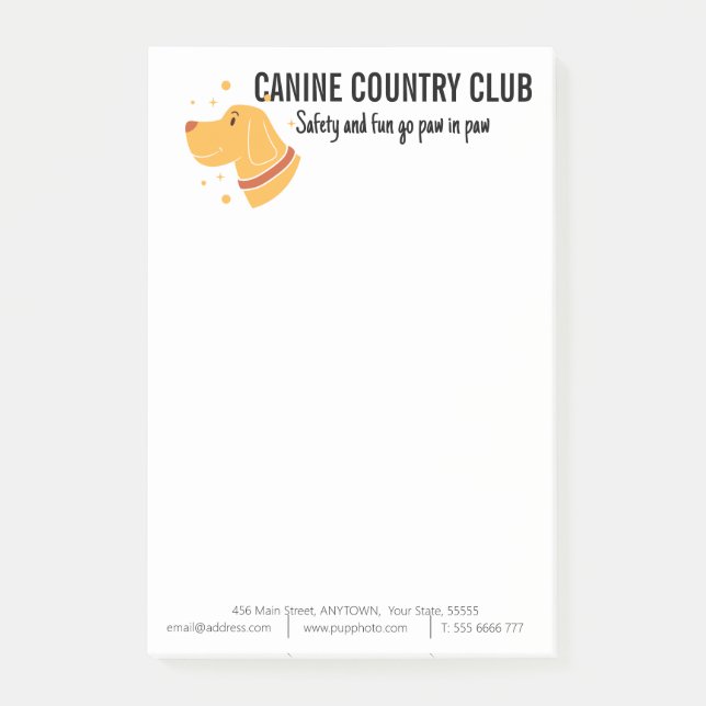 Post-it® Embarquement de chien - Entreprise Personnalisé (Devant)