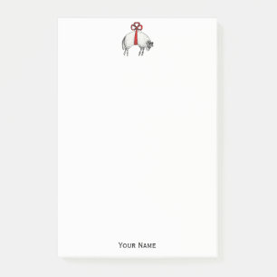 Post-it® Emblème héraldique en laiton de bélier berceau