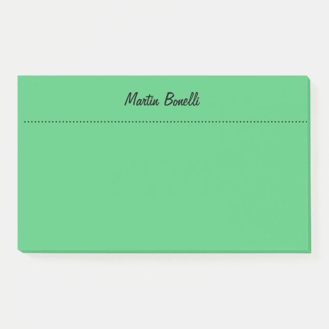 Post-it® Emerald Green Plain Business (Devant)