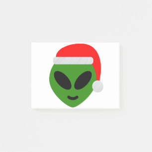 Post-it® emoji alien père Noël vert