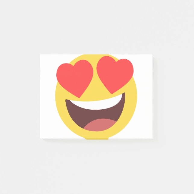 Post-it® Emoji des yeux du coeur (Devant)