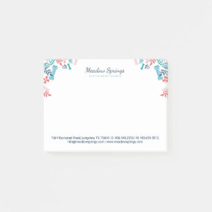 Post-it® Empreinte de patte à fourrure et à feuillage de 