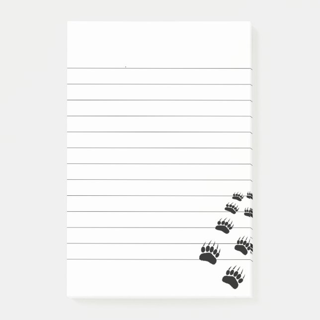 Post-it® Empreinte de patte de l'ours (Devant)