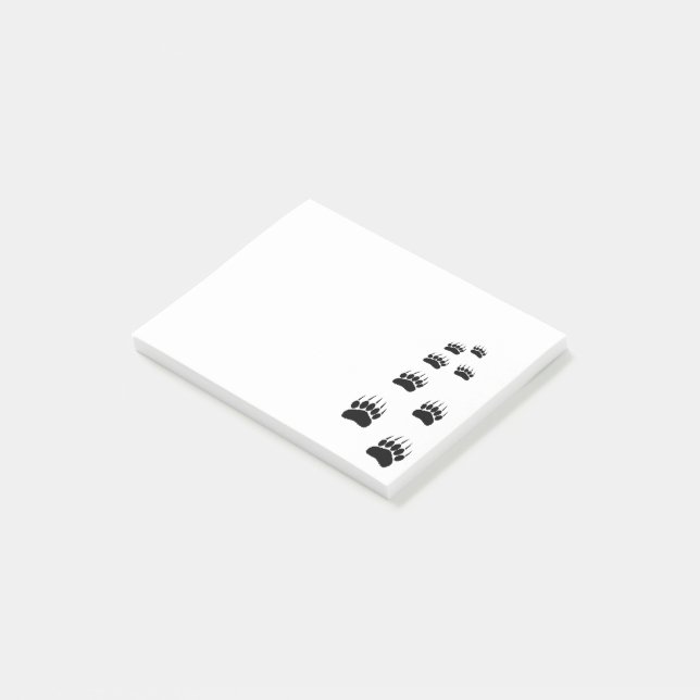 Post-it® Empreinte de patte d'ours (Incliné)