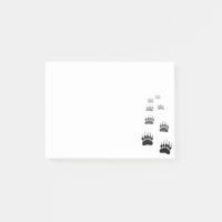 Empreinte de patte d'ours noir dégradant