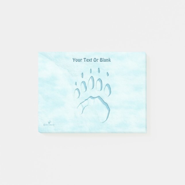 Post-it® Empreinte de patte d'ours polaire (Devant)