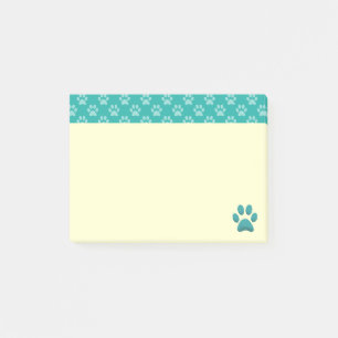 Post-it® Empreintes de pattes bleues
