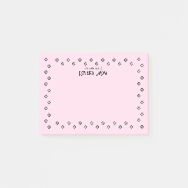 Post-it® Empreintes de pattes personnalisés depuis le burea (Devant)