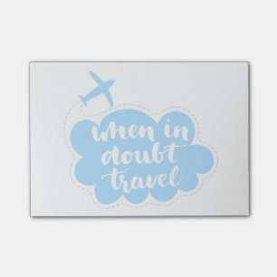 Post-it® En cas de doute nuage de voyage