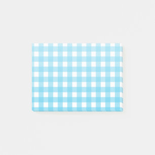 Post-it® En vichy bleu cérusé clair
