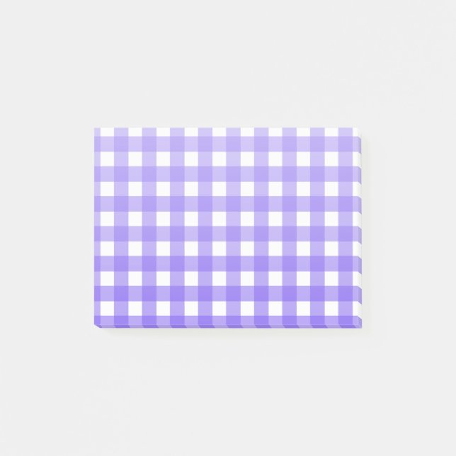 Post-it® En vichy périphérique et blanc (Devant)