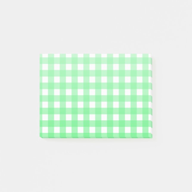 Post-it® En vichy verte (Devant)