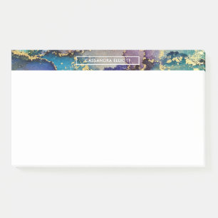 Post-it® Encre d'alcool d'or multicolore Liquide Art Abstra