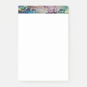 Post-it® Encre d'alcool d'or multicolore Liquide Art Abstra