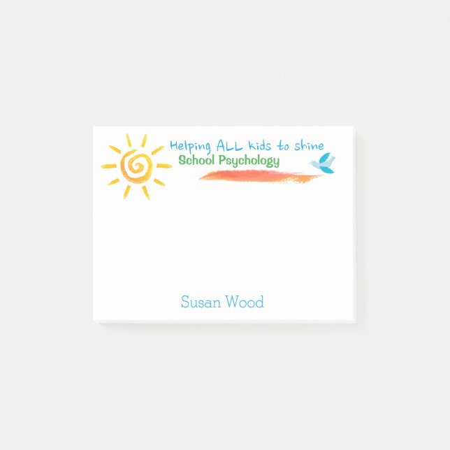 Post-it® Enfants de aide pour briller des post-its de (Devant)