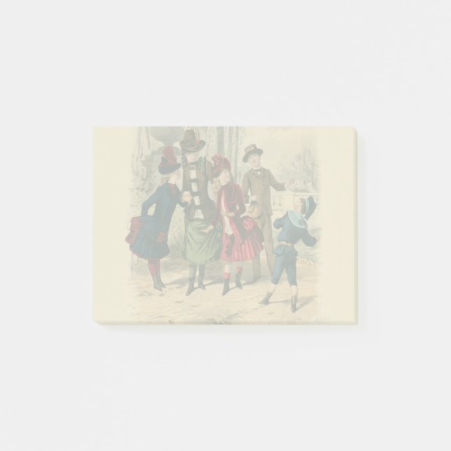 Post-it® Enfants Famille Antique Victorien Enfant (Devant)