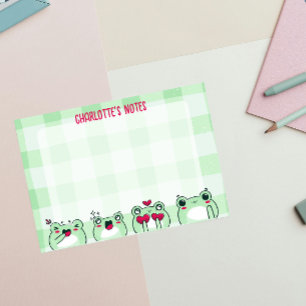 Post-it® Enfants mignons verts Manga personnalisable Dessin