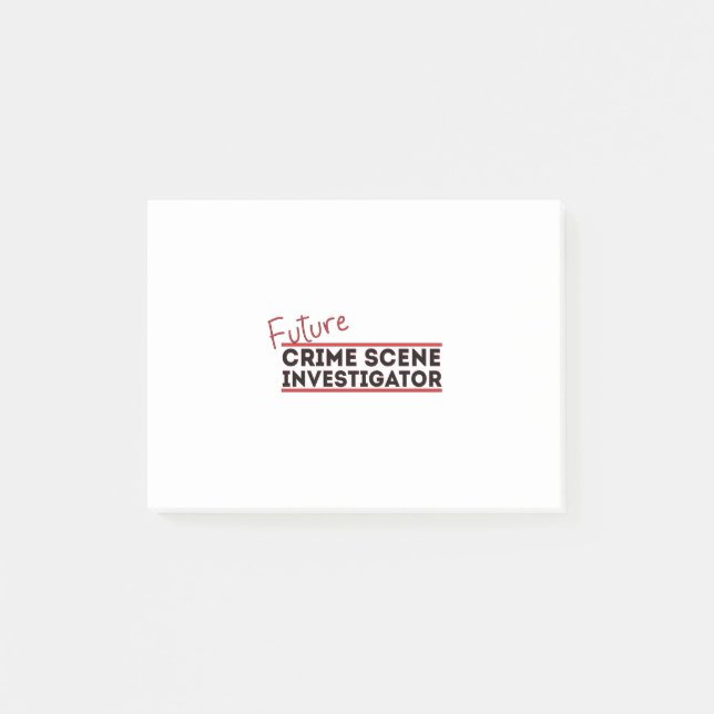Post-it® Enquêteur sur la scène du crime futur (Devant)