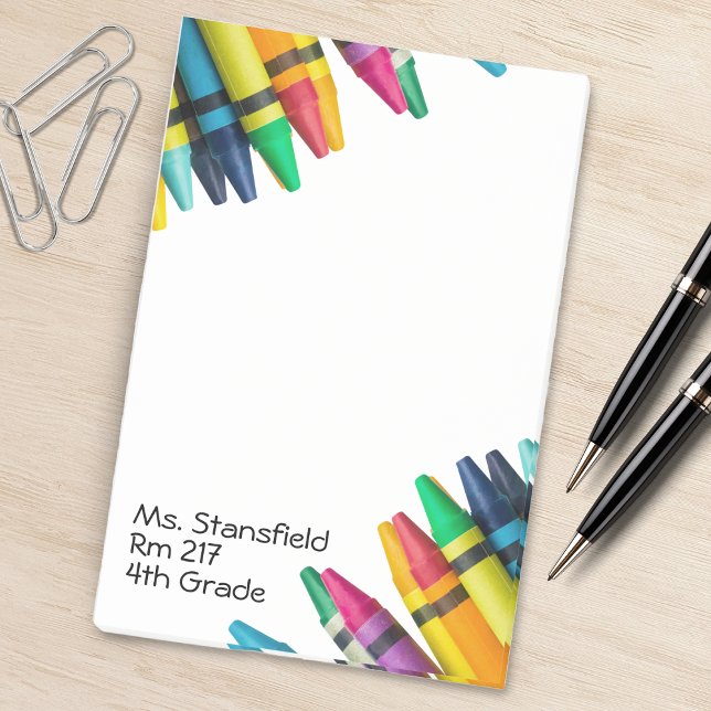 Post-it® Enseignant Étudiant Crayon Élémentaire Classe (white teacher crayon notepad)