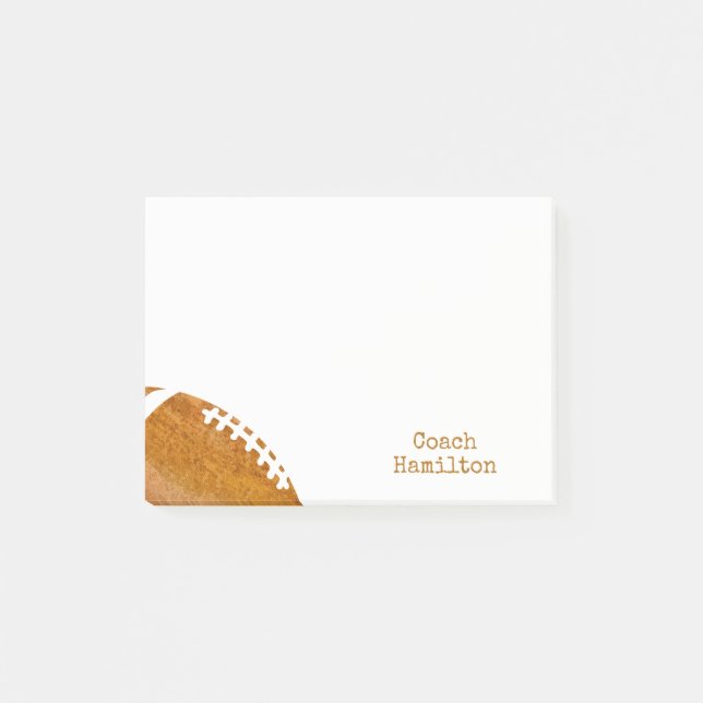 Post-it® Entraîneur de football américain personnalisé du (Devant)