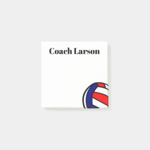 Post-it® Entraîneur de volleyball merci cadeau notes collan