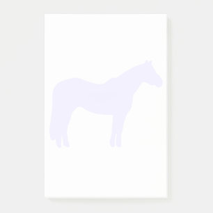 Post-it® Entreprise de formation de chevaux Bleu simple et