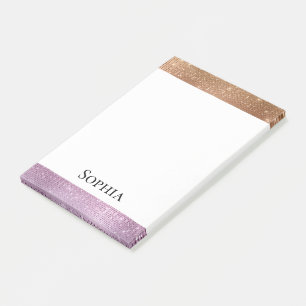 Post-it® Éperche violette rose rose or