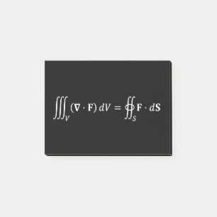 Post-it® équation théorème de divergence, base mathématique