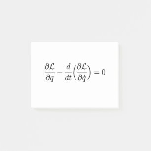 Post-it® équations de lagrange d'euler