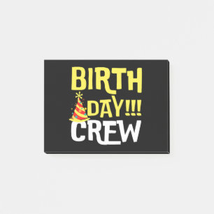 Post-it® Équipage du jour de l'anniversaire