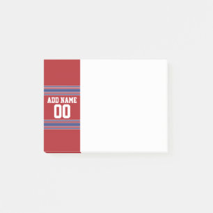 Post-it® Équipe Jersey avec nom et numéro personnalisés