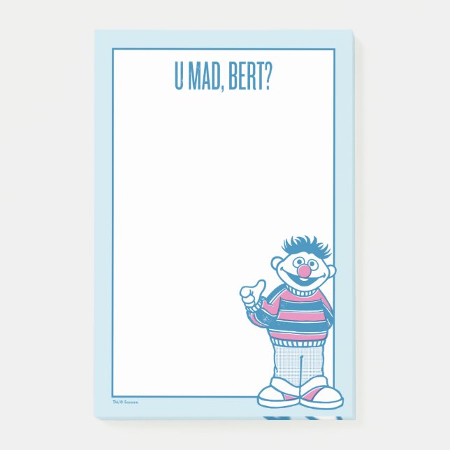 Post-it® Ernie | Vous êtes fâché, Bert? (Devant)